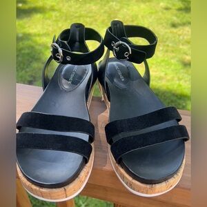 Marc Fisher Ankle Strap Wedge Sandals